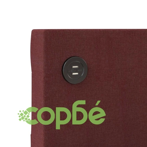 Дневно легло с матрак, USB, лилаво, текстил, 90х200 см ➤ топ цена ➤ sorbe.bg