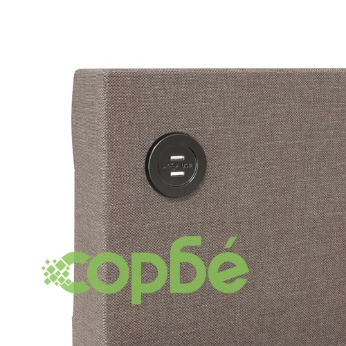 Дневно легло с матрак, USB, таупе, текстил, 90х200 см ➤ топ цена ➤ sorbe.bg