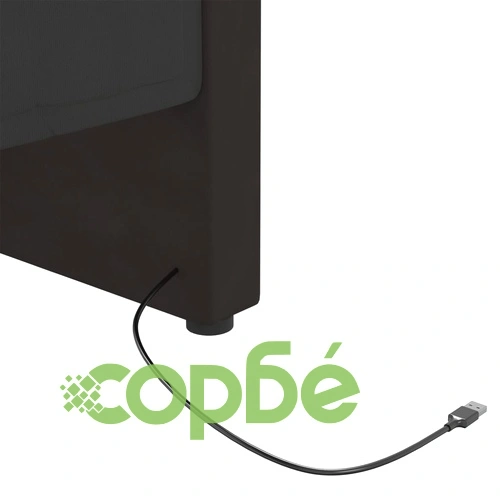 Дневно легло с матрак, USB, черно кадифе, 90х200 см ➤ топ цена ➤ sorbe.bg