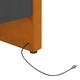 Дневно легло с матрак, USB, кафяво кадифе, 90х200 см