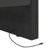 Дневно легло с матрак, USB, черно, текстил, 90x200 см