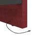 Дневно легло с матрак, USB, виненочервено, текстил, 90x200 см