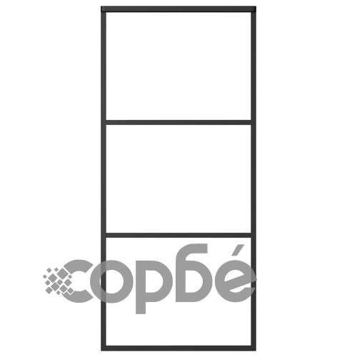 Плъзгаща се врата с механизъм, ESG стъкло и алуминий, 90x205 см ➤ топ цена ➤ sorbe.bg