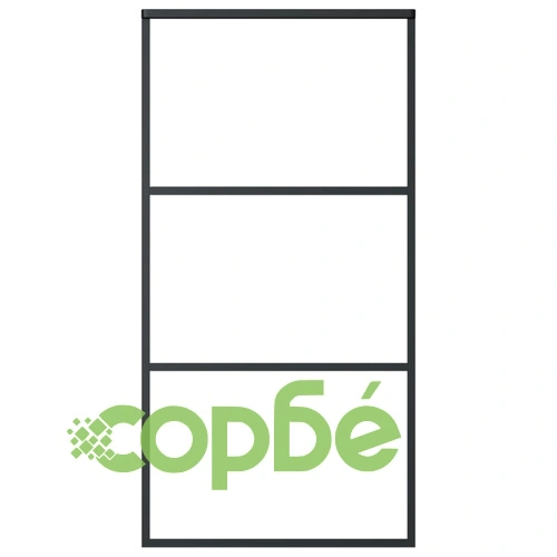 Плъзгаща се врата с механизъм ESG стъкло и алуминий 102x205 см ➤ топ цена ➤ sorbe.bg