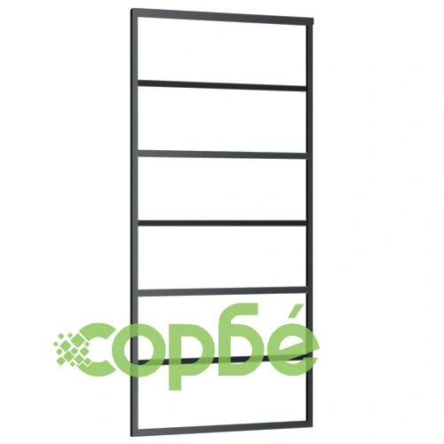 Плъзгаща се врата с механизъм, ESG стъкло и алуминий, 90x205 см ➤ топ цена ➤ sorbe.bg