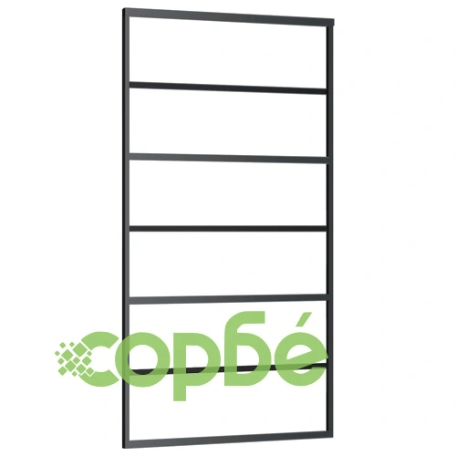 Плъзгаща се врата с механизъм ESG стъкло и алуминий 102x205 см ➤ топ цена ➤ sorbe.bg