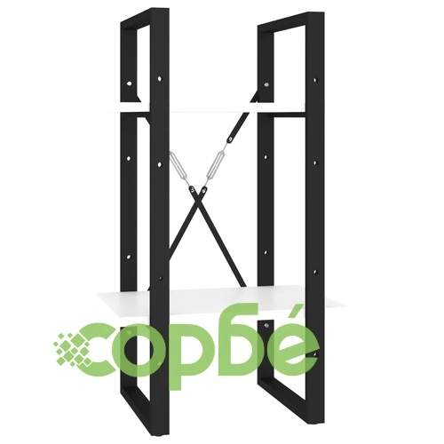 5-етажна библиотека, бяла, 40x30x175 см, инженерна дървесина ➤ топ цена ➤ sorbe.bg