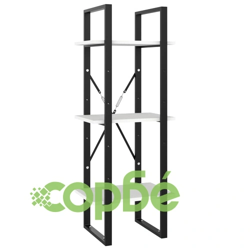 5-етажна библиотека, бяла, 40x30x175 см, инженерна дървесина ➤ топ цена ➤ sorbe.bg