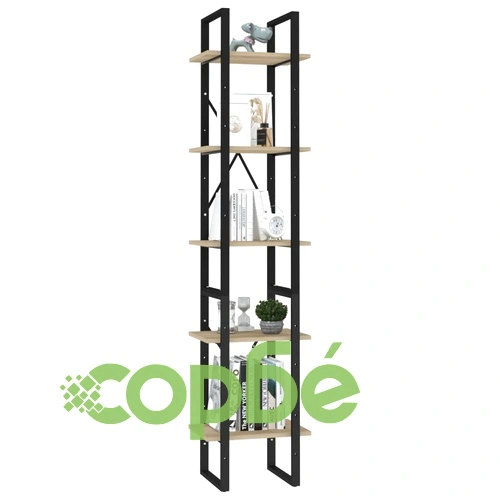 5-етажна библиотека сонома дъб 40x30x175 см инженерна дървесина ➤ топ цена ➤ sorbe.bg
