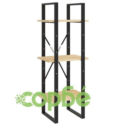 5-етажна библиотека, 40x30x175 см, бор ➤ топ цена ➤ sorbe.bg