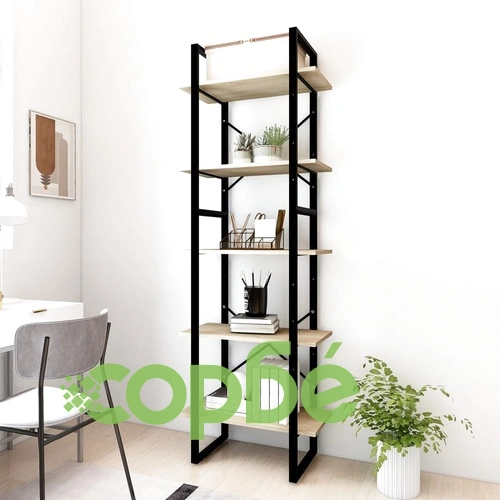 5-етажна библиотека сонома дъб 60x30x175 см инженерна дървесина ➤ топ цена ➤ sorbe.bg