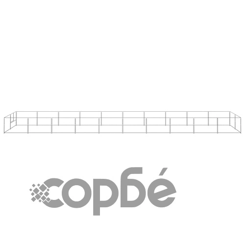 Клетка за кучета, сива, 20 м², стомана ➤ топ цена ➤ sorbe.bg