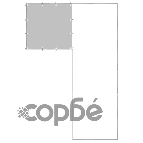 Клетка за кучета, сребриста, 4,84 м², стомана ➤ топ цена ➤ sorbe.bg