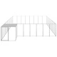 Клетка за кучета, сребриста, 25,41 м², стомана