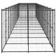 Външна клетка за кучета, стомана, 29,04 кв.м.