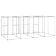 Външна клетка за куче, поцинкована стомана, 9,68 м²