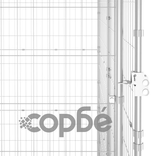 Външна клетка за куче, поцинкована стомана, 9,68 м² ➤ топ цена ➤ sorbe.bg