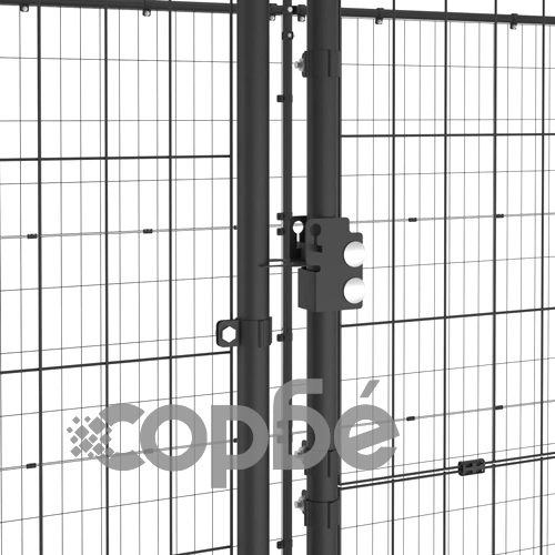 Външна клетка за кучета, стомана, 21,78 м² ➤ топ цена ➤ sorbe.bg