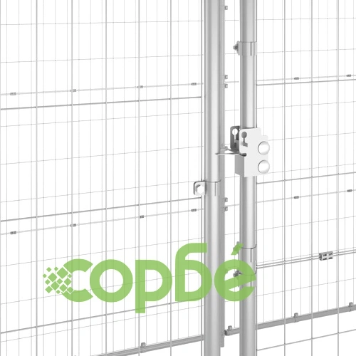 Външна клетка за куче, поцинкована стомана, 21,78 м² ➤ топ цена ➤ sorbe.bg