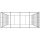 Външна клетка за кучета, стомана, 33,88 м²