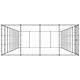 Външна клетка за кучета, стомана, 43,56 м²