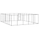 Външна клетка за кучета, стомана, 36,3 м²