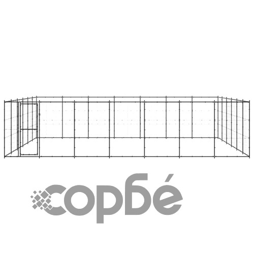 Външна клетка за кучета, стомана, 50,82 м² ➤ топ цена ➤ sorbe.bg