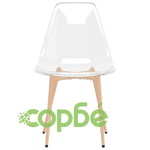 Трапезни столове, 6 бр, прозрачни, PET ➤ топ цена ➤ sorbe.bg