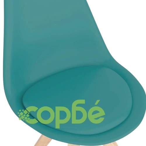 Въртящи се трапезни столове, 6 бр, тюркоаз, PP ➤ топ цена ➤ sorbe.bg