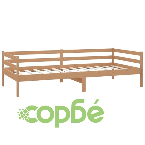 Дневно легло с чекмеджета 90x200 см меденокафяво бор масив ➤ топ цена ➤ sorbe.bg