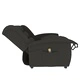 2-местен масажен реклайнер, тъмносив, текстил