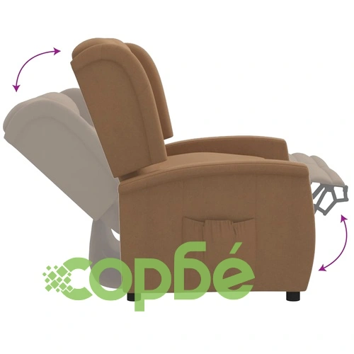 2-местен реклайнер, таупе, микрофибърен плат ➤ топ цена ➤ sorbe.bg