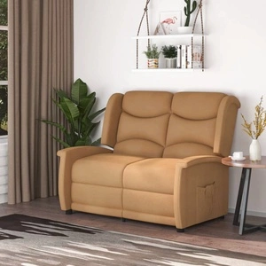 2-местен реклайнер, таупе, микрофибърен плат