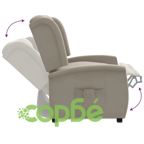 2-местен реклайнер, светлосив, микрофибърен плат ➤ топ цена ➤ sorbe.bg