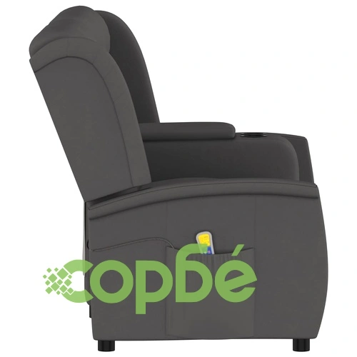 4-местен масажен наклоняем стол с поставка за чаша, тъмносив ➤ топ цена ➤ sorbe.bg