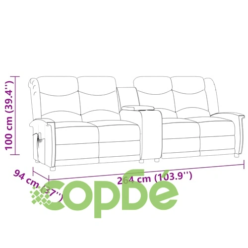 4-местен масажен наклоняем стол с поставка за чаша, тъмносив ➤ топ цена ➤ sorbe.bg