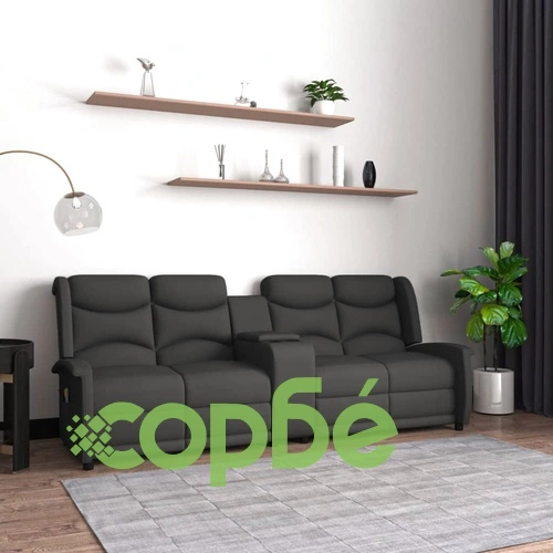 4-местен масажен наклоняем стол с поставка за чаша, тъмносив ➤ топ цена ➤ sorbe.bg