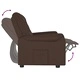 2-местен реклайнер, кафяв, изкуствена кожа