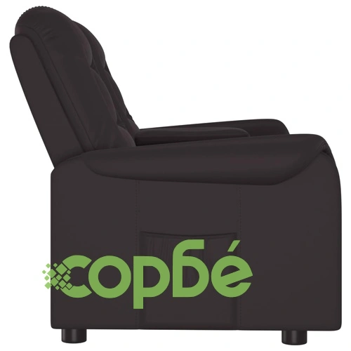 2-местен реклайнер с поставка за чаша, черен, изкуствена кожа ➤ топ цена ➤ sorbe.bg