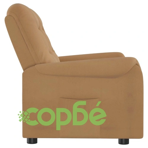 2-местен масажен реклайнер, таупе, микрофибърна тъкан ➤ топ цена ➤ sorbe.bg