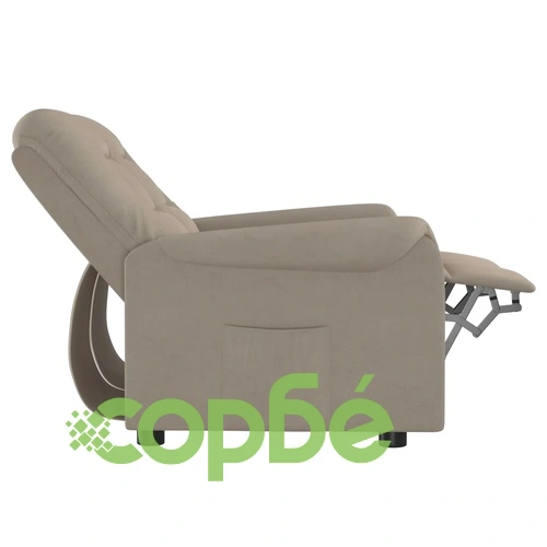 2-местен масажен реклайнер, светлосив, микрофибърна тъкан ➤ топ цена ➤ sorbe.bg