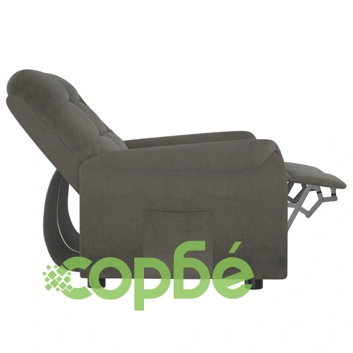 2-местен масажен реклайнер, тъмносив, микрофибърна тъкан ➤ топ цена ➤ sorbe.bg