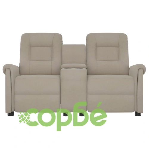 2-местен масажен наклоняем стол с поставка за чаша, светлосив ➤ топ цена ➤ sorbe.bg