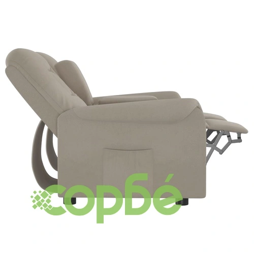 2-местен масажен наклоняем стол с поставка за чаша, светлосив ➤ топ цена ➤ sorbe.bg