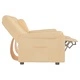 2-местен масажен реклайнер с държач за чаша, кремав