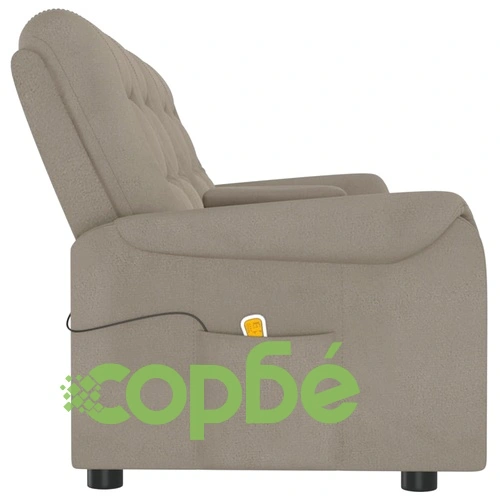 4-местен масажен наклоняем стол с поставка за чаша, светлосив ➤ топ цена ➤ sorbe.bg