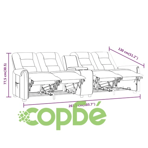 4-местен масажен наклоняем стол с поставка за чаша, тъмносив ➤ топ цена ➤ sorbe.bg