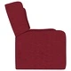 2-местен реклайнер с поставка за чаша, виненочервен, текстил