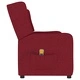3-местен масажен наклоняем стол, виненочервен, текстил