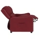 2-местен реклайнер, виненочервен, текстил